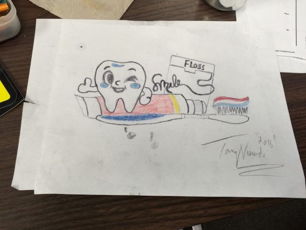 dentist office sign drawing