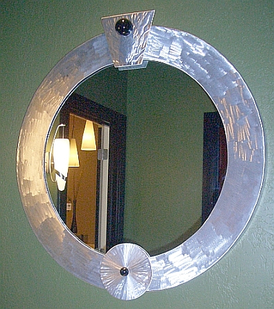 Custom mirror in contemporary mirror style