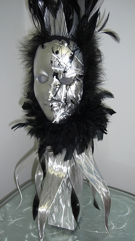 mask in brushed aluminum