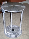 artist table abstract design and contemporary end table and modern end table in aluminum