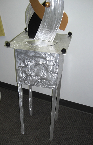 aluminum art stand, aluminum pedestal and metal art stand