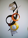 abstract wall sculpture and modern wall art sculpture in aluminum and metal