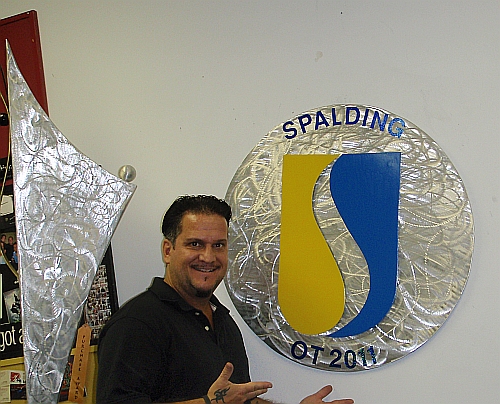 Logo sign in aluminum,company logo sign