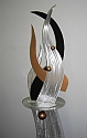 abstract tabletop sculpture in contemporary art sculpture design