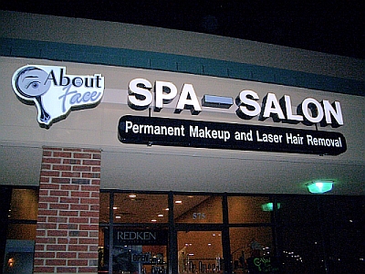 salon and spa custom sign