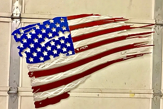 American Flag art and cnc art